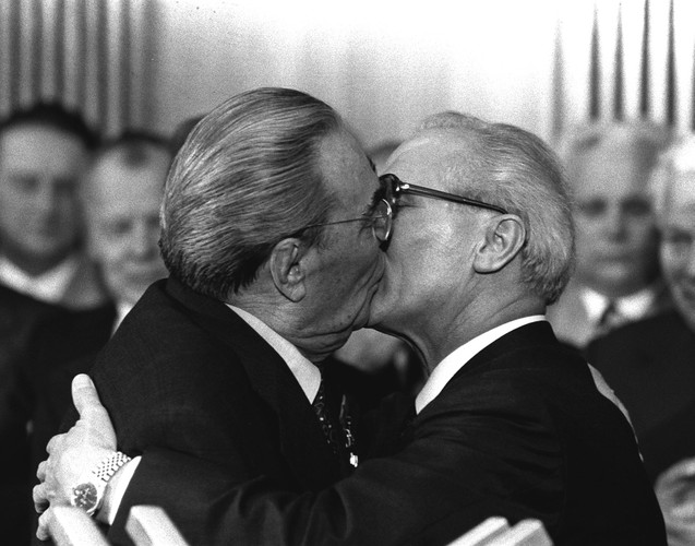 Leonid Breżniew i Erich Honecker