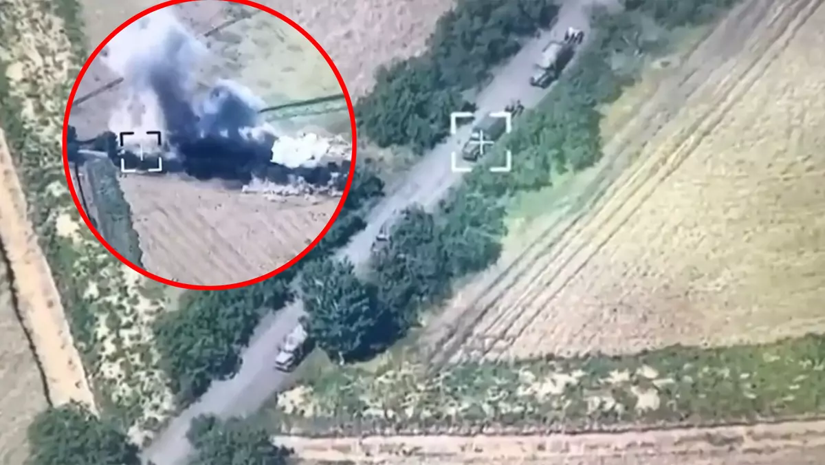 Ukraińcy zniszczyli rosyjski konwój ze sprzętem artyleryjskim