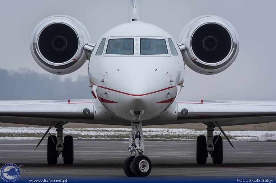 Gulfstream G-550, na którym szkolili się polscy piloci w Savannah