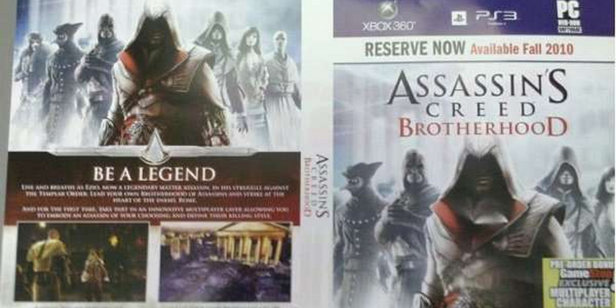 Assassin's Creed: Brotherhood potwierdzony. Premiera zimą.