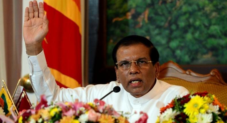 Sri Lanka President Maithripala Sirisena was elected in 2015 after vowing to investigate war-era atrocities