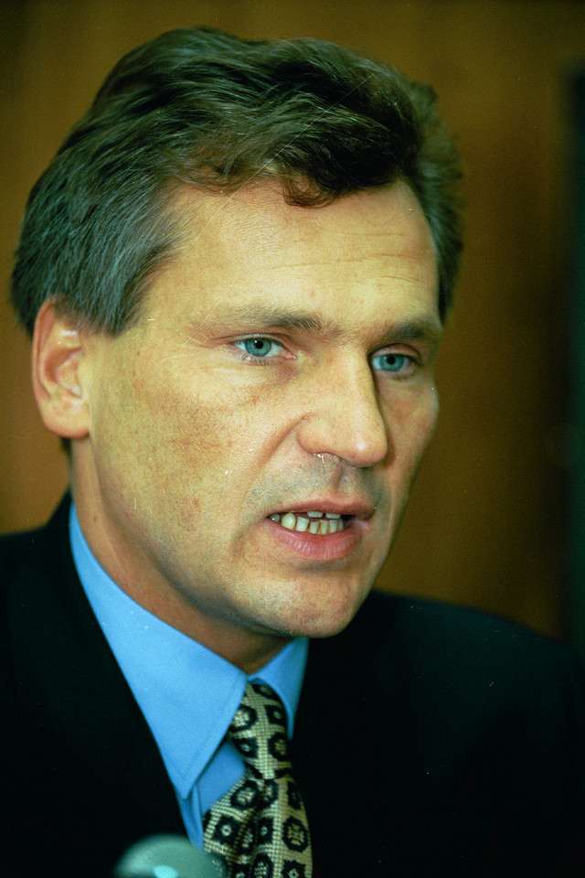 Aleksander Kwasniewski w 1995 roku. Fot. Sławomir Kamiński/Agencja Gazeta