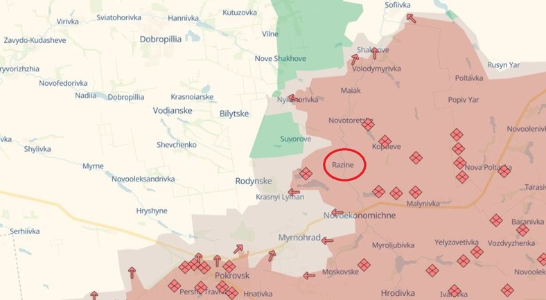 Sytuacja wokół Myrnohradu