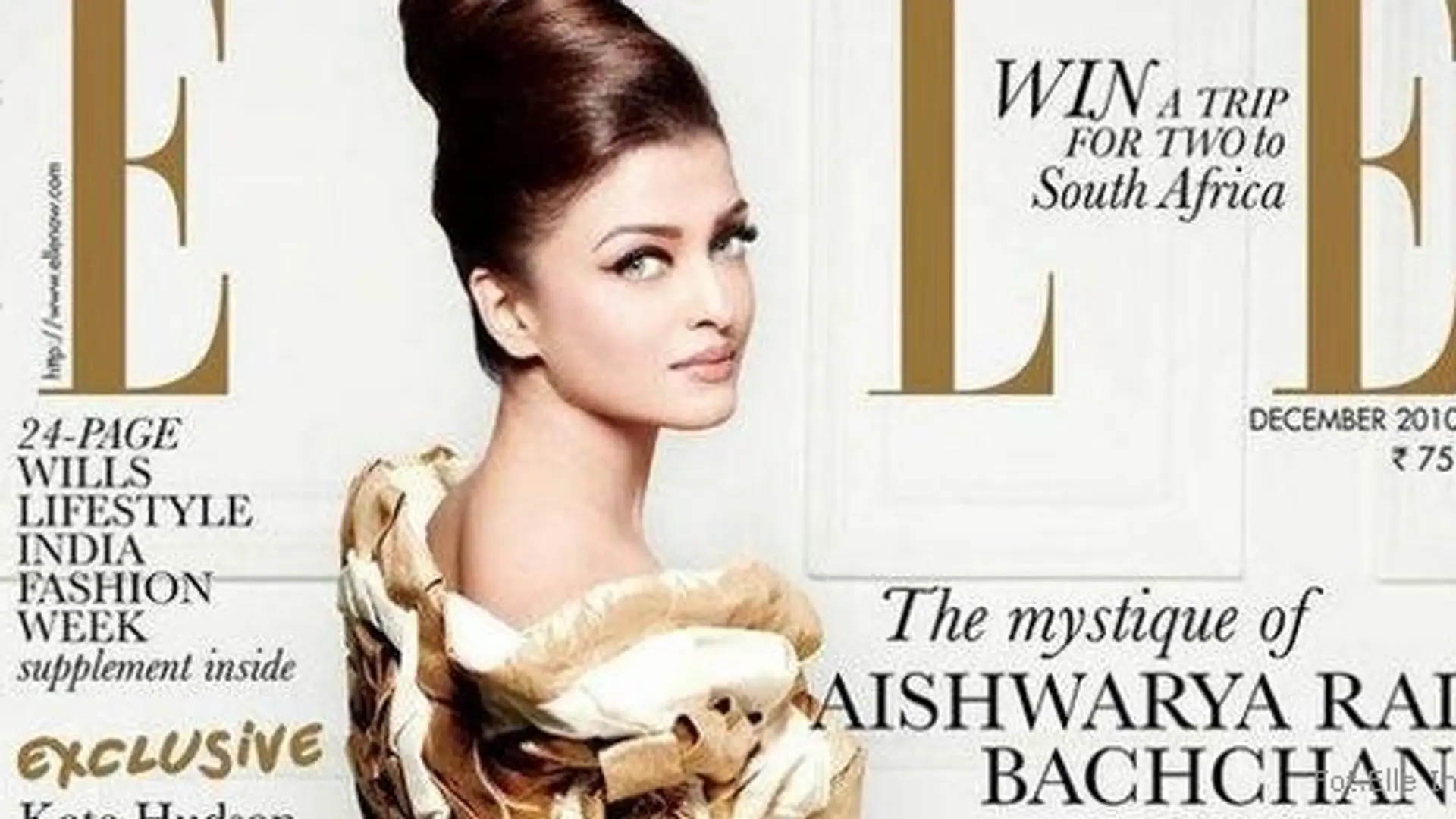 Aishwarya Rai wybielona na okładce Elle?