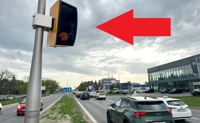 Fotoradar rekordzista wrócił na Al. Jerozolimskie w Warszawie