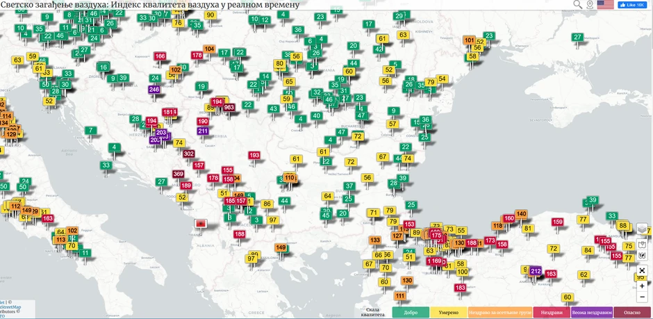 Srbija, crna tačka Evrope