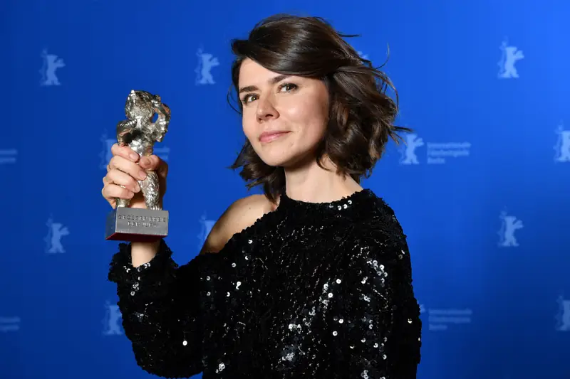 Małgorzata Szumowska na festiwalu Berlinale 2018 Fot. Sascha Steinbach/EPA/Pool/Getty Images