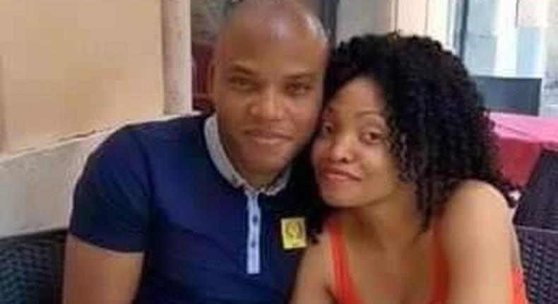 Biafra leader, Nnamdi Kanu and wife, Uchechi