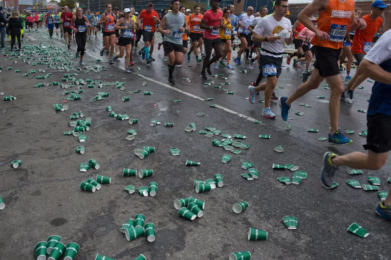 Krajobraz podczas maratonu w Nowym Jorku w 2017 roku