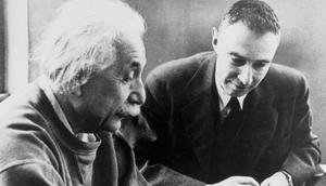 Albert Einstein and J. Robert Oppenheimer both feared how nuclear weapons would be used in the future.Corbis/Getty Images