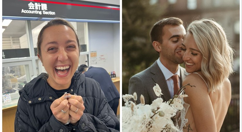 Ariel Winton-Jones was reunited with her engagement ring after losing it in Tokyo, Japan.Ariel Winton-Jones, Anna Elizabeth Photo