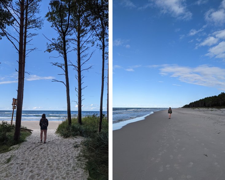 Plaża w Lubiatowie. 