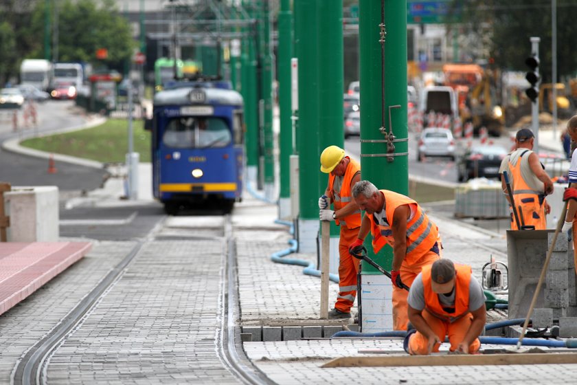 W weekend tramwaje jadą objazdem