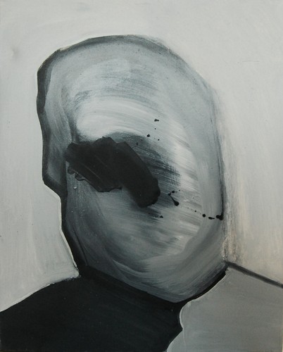 'Szkice do portretu 19', Cezary Bednarczyk, olej na płótnie, 50x40 cm