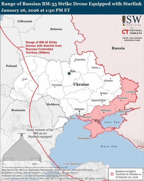 W zasięgu dronów BM-35 jest praktycznie cała Ukraina