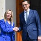 Giorgia Meloni i Mateusz Morawiecki