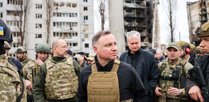 Te sceny prezydent Andrzej Duda zapamięta do końca życia. "Rosjanie prowadzą wojnę totalną"