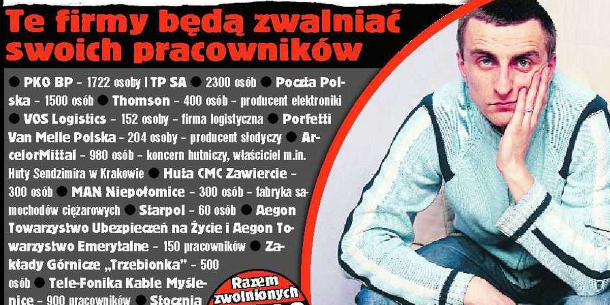 Te firmy będą zwalniać