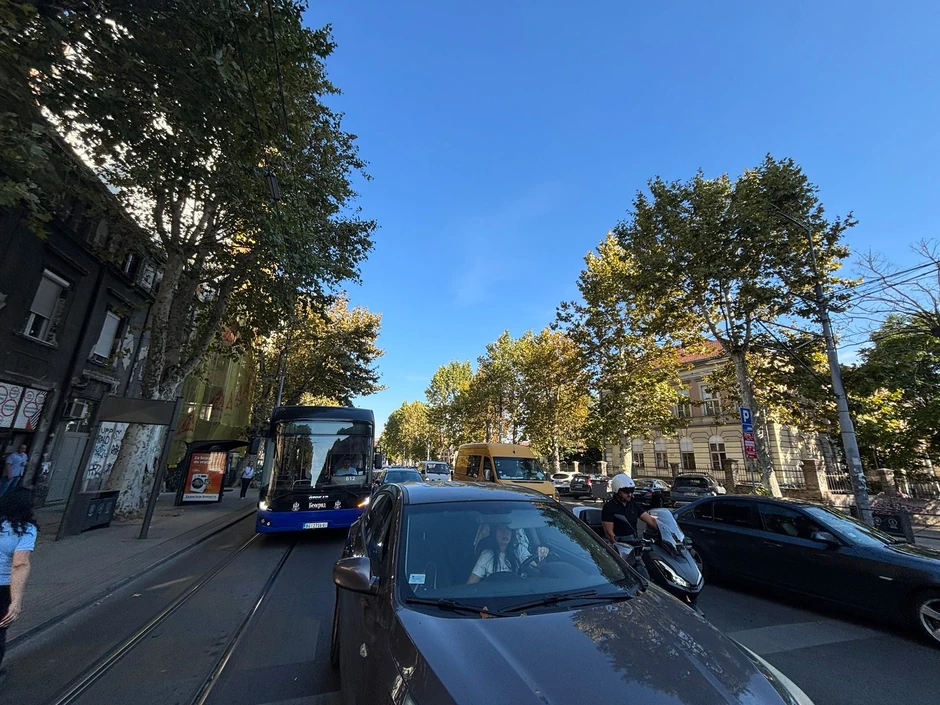 Gužve na uglu Takovske i Svetogorske ulice