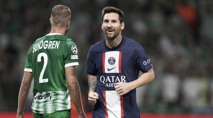 Messi (jobbra) újabb BL-rekordokat döntött / Fotó: Profimedia