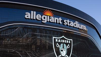 Allegiant Stadium, home of the Las Vegas Raiders, will host its first Super Bowl in 2024.George Rose/Getty Images