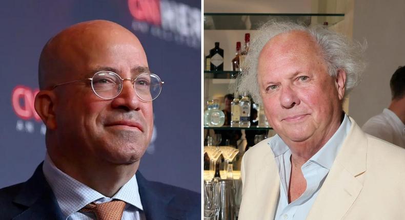 Jeff Zucker's firm, RedBird IMI, is one of three investors circling a majority stake in Graydon Carter's media startup Air Mail, The New York Times reports.Mike Coppola/Getty Images for WarnerMedia; Victor Boyko/Getty Images for Air Mail/Warner Brothers Discovery