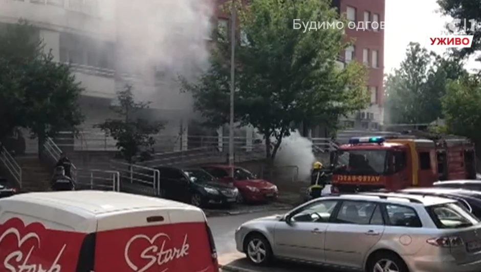 Novi Beograd požar automobil 21 blok