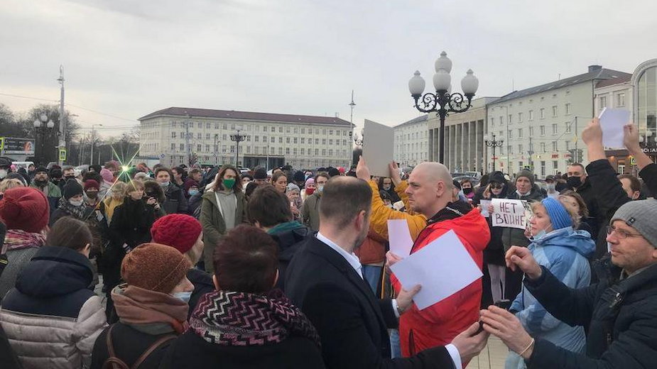 Antikriegsdemonstration in Kaliningrad