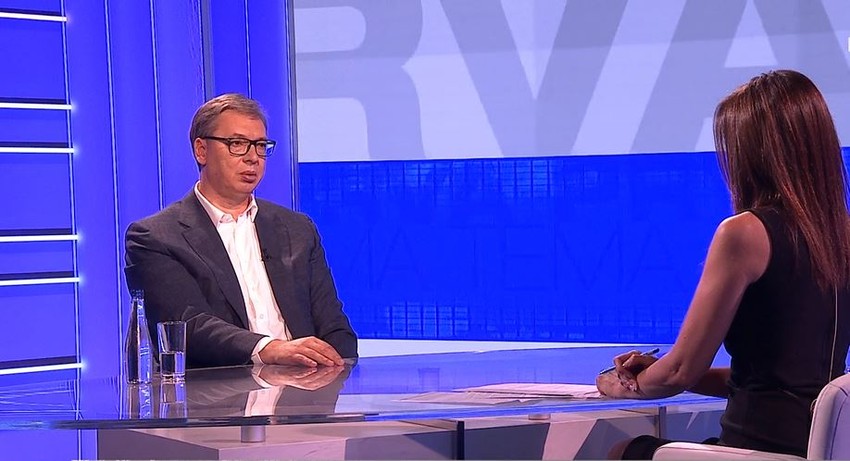 Vučić u emisiji "Prva tema"
