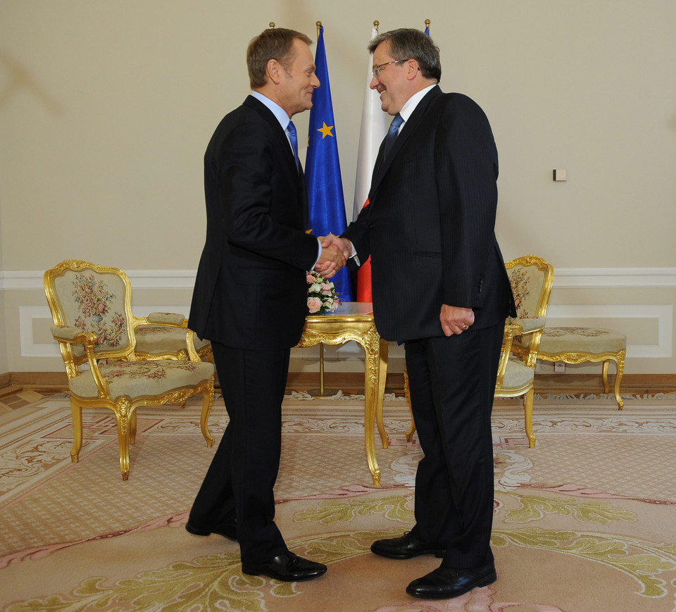 Bronisław Komorowski i Donald Tusk, fot. PAP/Jacek Turczyk