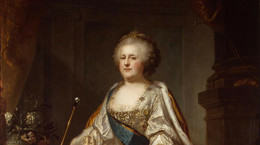 Portret carycy Katarzyny II (1729-1796). Odnaleziony w zbiorach Ermitażu Państwowego w Petersburgu