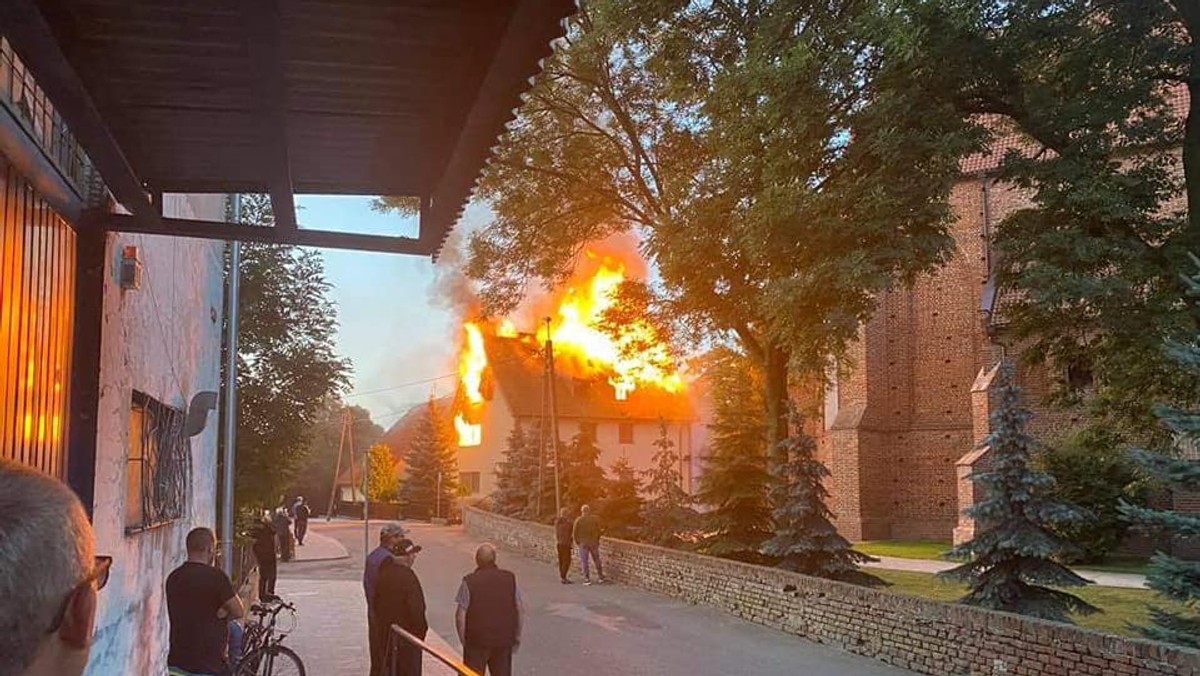 Tragiczny pożar plebani w Nowym Stawie