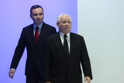 Jarosław Kaczyński Andrzej Duda polityka Prawo i Sprawiedliwość PiS