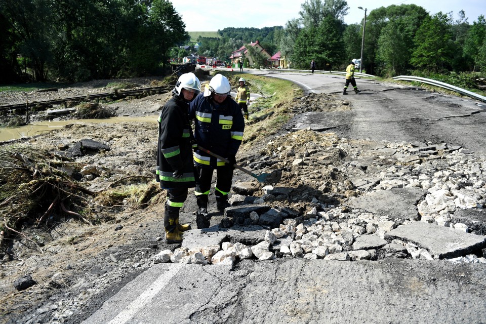 Podtopienia na Podkarpaciu. Hadle Szklarskie