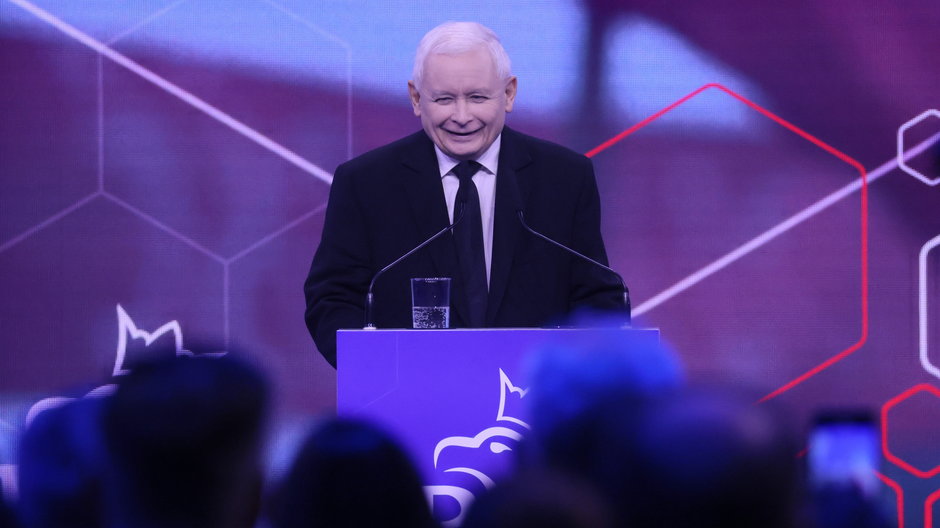 Jarosław Kaczyński 14 maja 2023 r. w Warszawie
