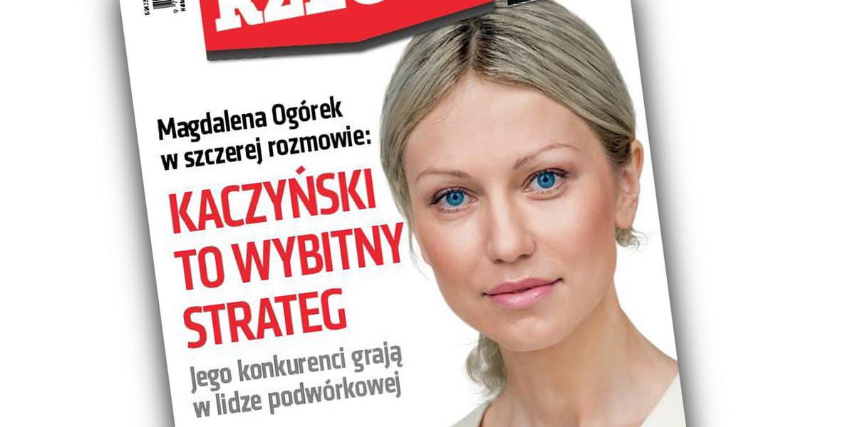 Magdalena Ogórek na okładce do rzeczy