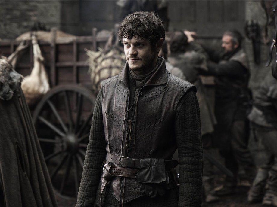 Iwan Rheon plays the cruel Ramsay Bolton.