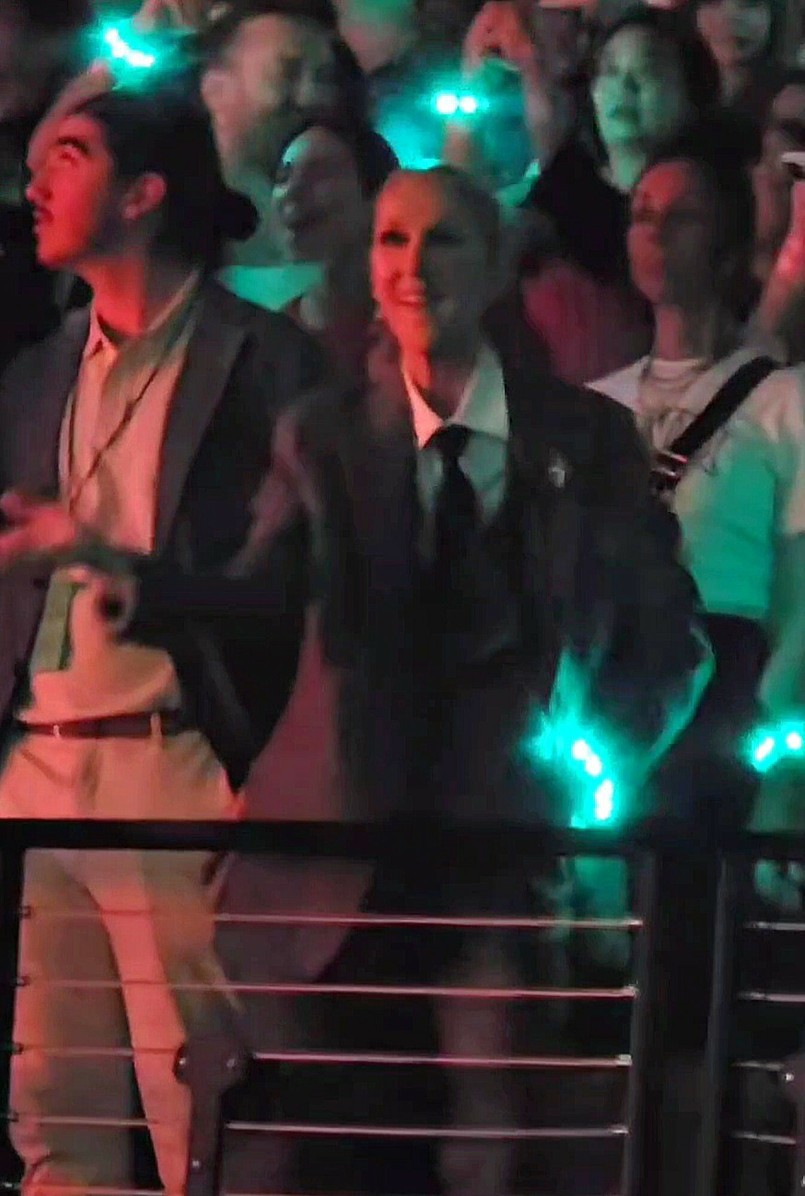 Celine Dion na koncercie Coldplay