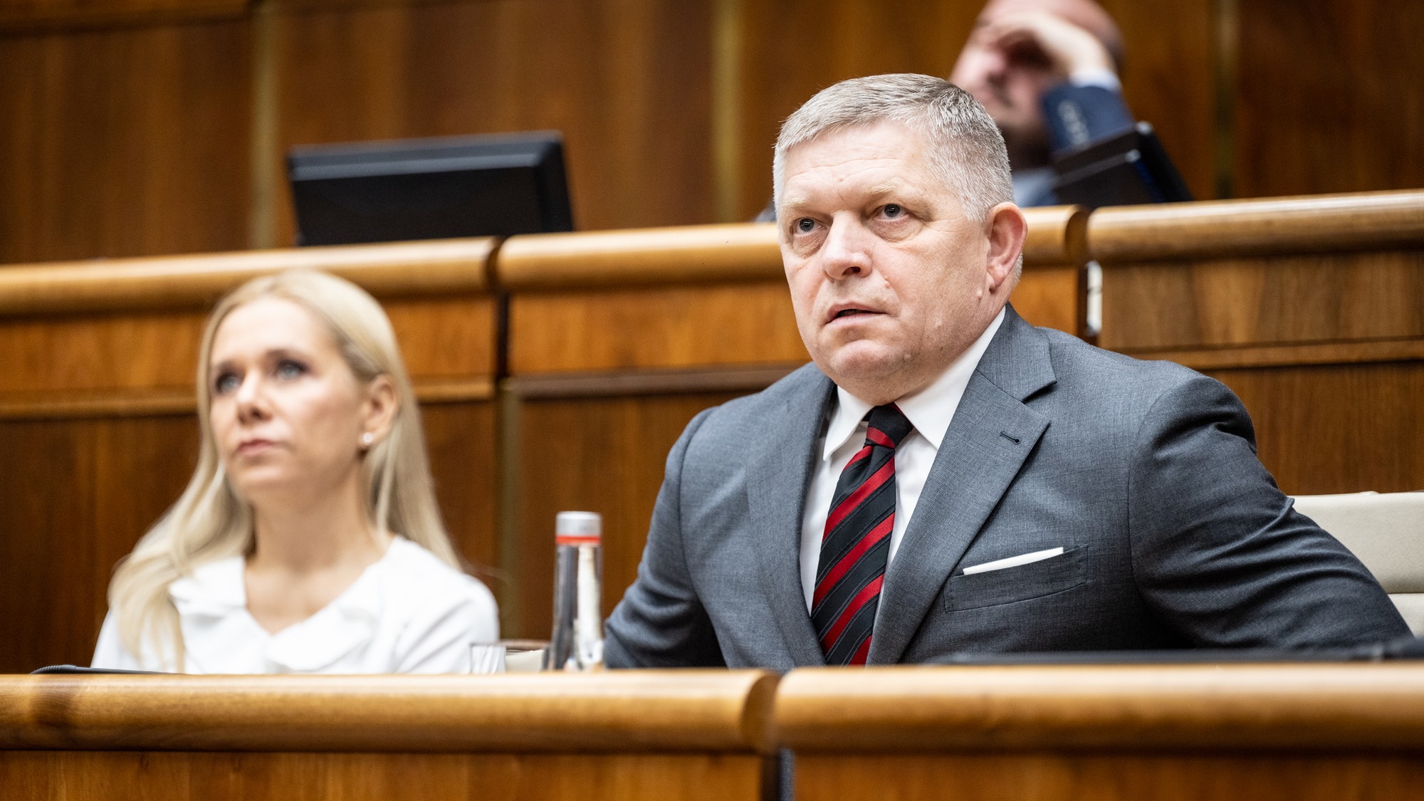 Robert Fico a Denisa Saková