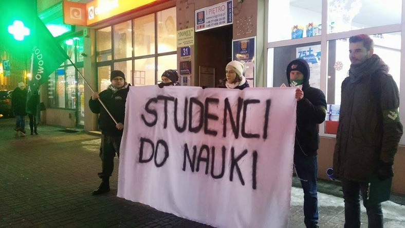 Opole. Protest studentów - kontra ONR [fot. Joanna Matlak]