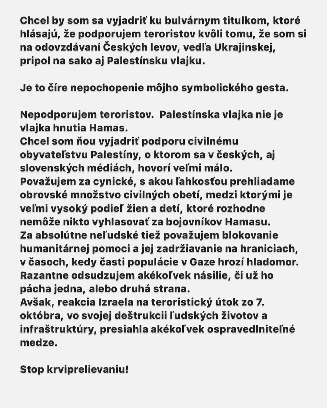 Jonatán Pastirčák sa vyjadril ku kritike za odznaky, ktoré mal na Českých levoch.