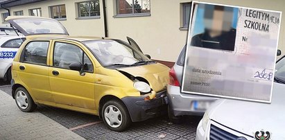 Policjanci zostali powiadomieni o demolce na parkingu. Okazało się, że doprowadził do niej... 13-latek