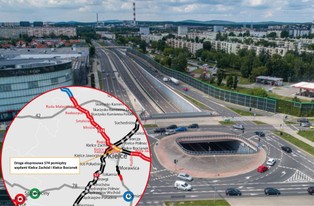 S74 przez Kielce. Oto jak będzie wyglądać przejazd ekspresówką przez miasto [WIZUALIZACJA]