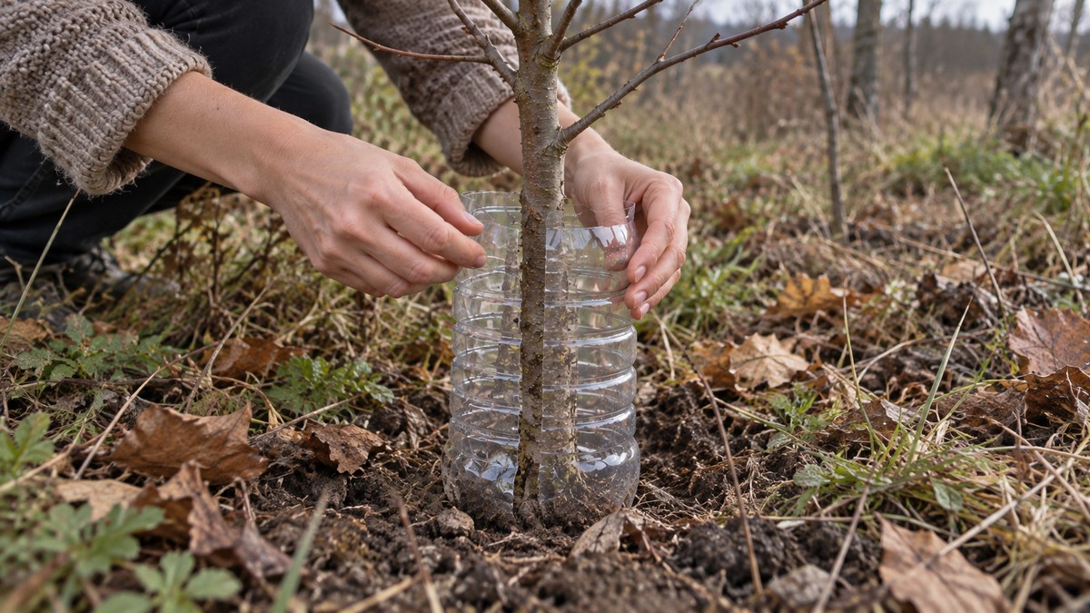 Zašto voćari sada oblažu mlade stabljike plastičnom flašom