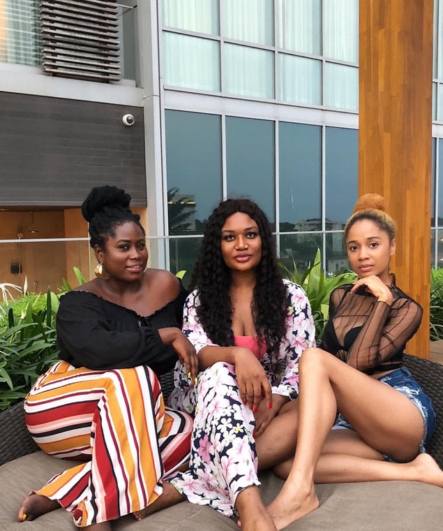 Lydia Forson, Sandra Ankobiah and Sister Derby