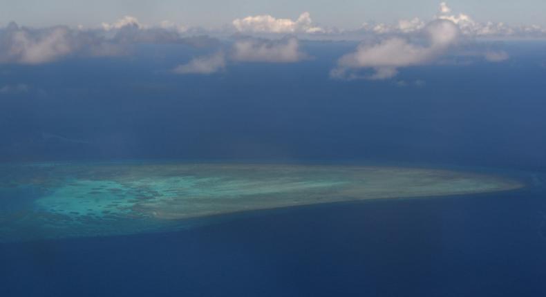 Beijing claims the majority of the resource-rich South China Sea