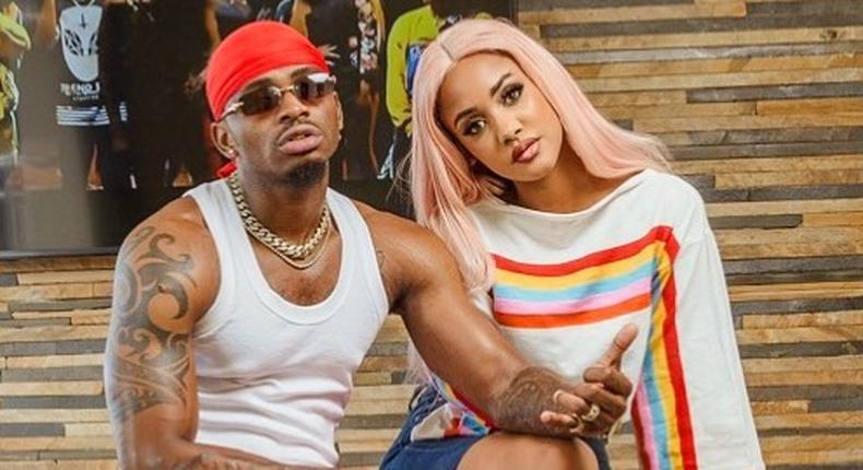 Diamond Platnumz with Tanasha Donna