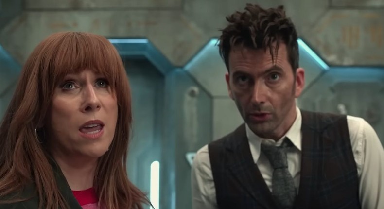 Catherine Tate and David Tennant in Doctor Who.BBC America