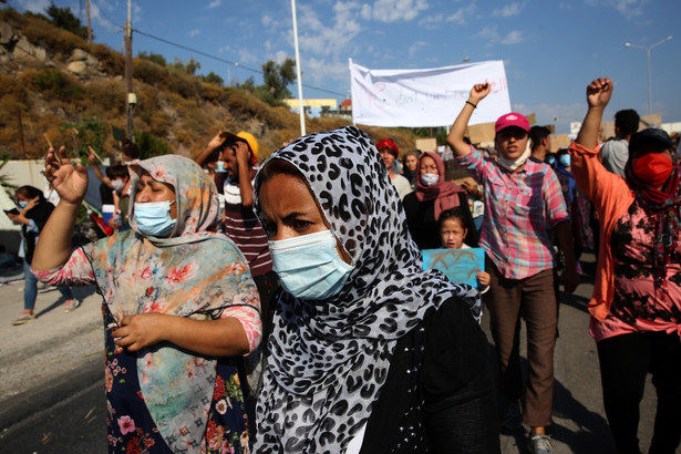 Protesty na Lesbos