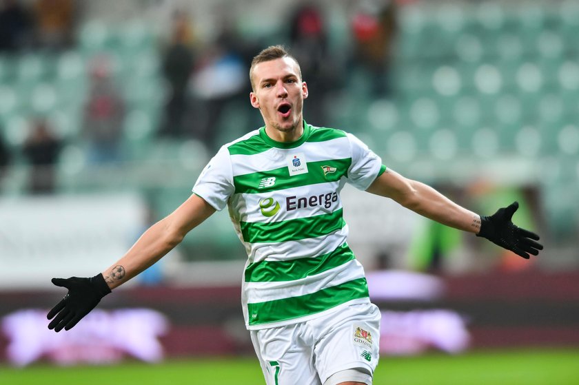 Pilka nozna. Ekstraklasa. Lechia Gdansk. Trening. 11.01.2019